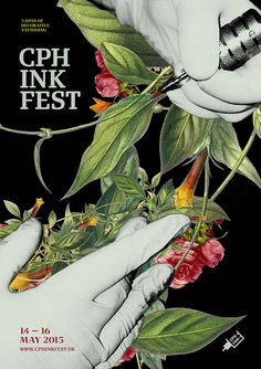 Behance :: Editing Copenhagen Ink Festival #festival #tattoo #poster #decorative #flowers