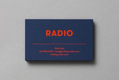 Radio by Tung #business card #graphic design #print