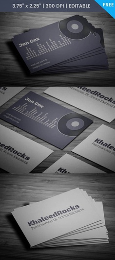 Free Party Dj Business Card Template