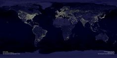 earthlights2_dmsp_big.jpg (JPEG Image, 2400x1200 pixels) - Scaled (46%) #night #earth #photography #light