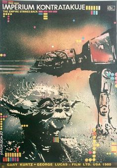 Sci-Fi-O-Rama / Science Fiction / Fantasy / Art / Design / Illustration #empire #at #yoda #strikes #back #european #80s #poster