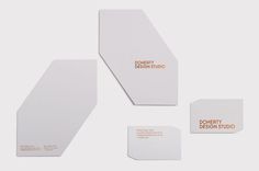 Doherty Design Studio #die #stamp #cut #business #card #print #foil