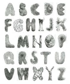 Mossy alphabet on the Behance Network #typographic