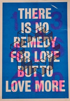 There is no remedy - Blue | Primitive Heritage #typography