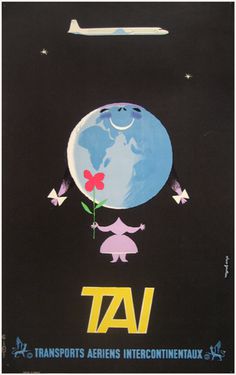 http://www.vintagepostersnyc.com/cgi local/db_images/posters/uploads/2739 image.jpg?103 #airplane #aeroplane #travel #tai #transport #poster #arien