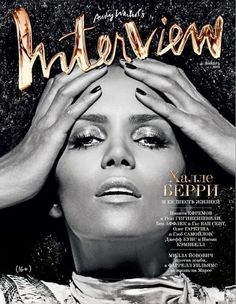 neonfix - hair - make up - style: Halle Berry for Interview Mag #andy #interview #halle #warhol #berry #brush