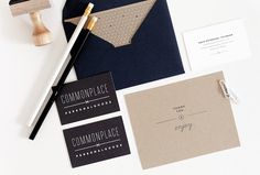 Commonplace by Rowan Made #graphic design #stationary