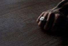 Ivy Noir / Silver Signet Ring — SMITH/GREY Jewellery Design Studio #smithgrey #jewellery #tattoos #fashion #ring #signet