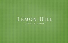 Lemon Hill on the Behance Network #logo #food #branding #green