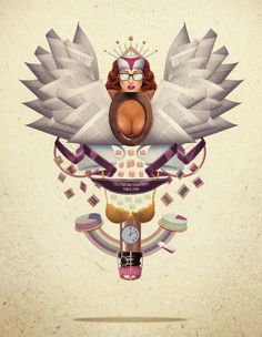 Magdalena Shirt Illustration by Ivorin Vrkaš #rainbow #breast #slovenia #croatia #festival #photo #design #hipster #shirt #illustration #magdalena #ivorin #toillete #collage #tits