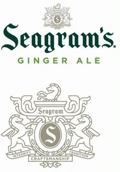 Seagram's Gingerly New Look - Brand New #blackletter #seagram #ale #logo #hatch #ginger