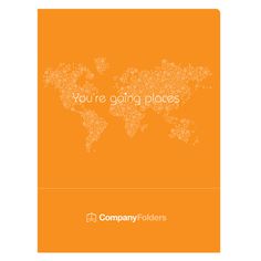 Orange Travel Agent Folder Template #globe #illustrator #design #orange #travel #world #pocket #template #ai #folder