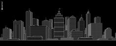Explore this stunning black-and-white pixel art cityscape, showcasing intricate details in every pixel, at http://drubetsky.com/pixel-art-pixel-city/