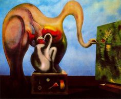 Surrealism painting by artist Max Ernst #surrealism #surrealistic #painting #paintings