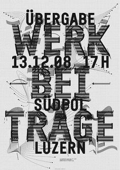 > Werkbeiträge 2008/2 #c2f #swiss #poster #typography