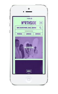 Northside 2014 Music Festival Mobile App | Neon Colors in User Interface Design #UI