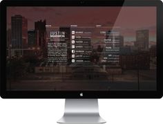 Personal Landing Page on the Behance Network #apple #photo #city #design #display #columbus #website #skyline