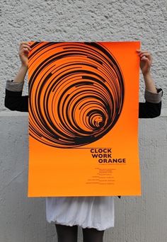Clockwork Orange on the Behance Network #clockwork #design #graphic #orange #poster #typography
