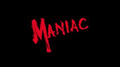 Maniac 1980 movie poster title lettering #title #movie #horror #typography
