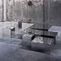 mirror cubes #interior #glass #mirror #cube