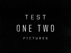 Test One Two Leftover 02 #logo