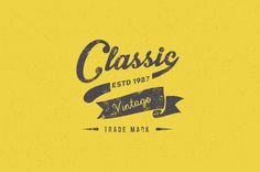 Classic Vintage Trade Mark #inspiration #design #retro #brand #identity #vintage #logo