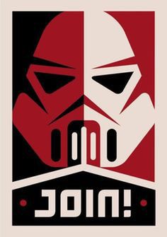 star wars join! retro poster