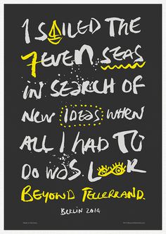 Beyond Tellerrand T-Shirt by Mike Kus #typography #t-shirt #design #brush #lettering
