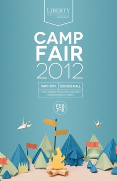 Promotional Poster on the Behance Network #print #design #graphic #camp #fair #poster #art #paper