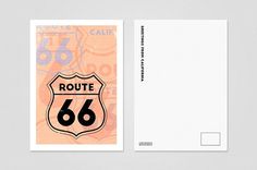 Exclusive postcards of California on Behance
