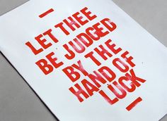 Patrick Fry / Naughty or Nice #print #typography