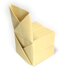 How to make a regular origami chair (http://www.origami-make.org/howto-origami-chair.php)