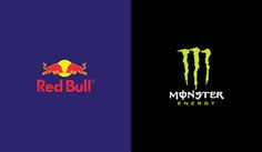 Red Bull vs Monster #energy #drink #design #brands #colors