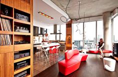 Fichman Residence Wooden Rhapsody for Bohemian Life Style bohemian life style lloft interior #interior #design #decor #home