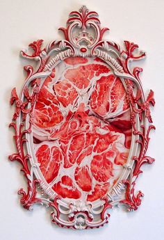 Victoria Reynolds Title: Down the Primrose Path, 2003 presented by Richard Heller Gallery #frame #flesh #meat #art