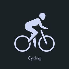 Cycling - Sports Icon Design by Sascha Elmers #icon #iconic #iconography #picto #pictogram #symbol #sport #sports #olympic #athlete #sportsm