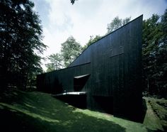 House in Mt. Fuji #black #wood #architecture #houses #facades