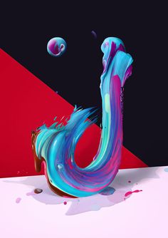 Atypical art typography pawel nolbert design mindsparkle mag painting paint color colorful type letter play playful typedesign deisgn design