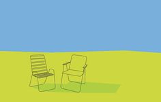 Lawn Chairs #chair #illustration #design #graphic