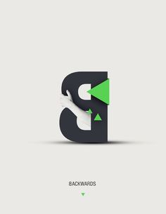 Graphic design inspiration – Backwards #design #graphic #poster #typography