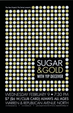 GigPosters.com - Sugar And Gold - Yip Deceiver #screen #print #metallic #poster