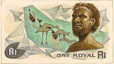 A trial sketch for the one royal note. #bill #note #retro #money