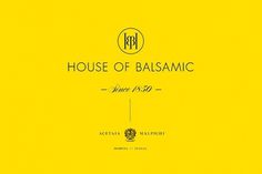 House Of Balsamic on the Behance Network #design #graphic #branding