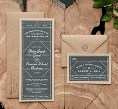 Wedding Set — Two Arms, Inc. #invite #print #envelope #stationery #wedding