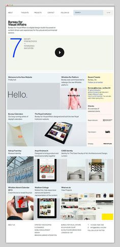 Bureau for Visual Affairs #website #layout #design #web