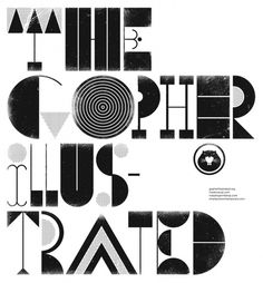 All sizes | Gopher Tee | Flickr - Photo Sharing! #text #beaver #serif #print #logo #slab #type