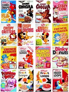Vintage CerealÂ Collection - TheDieline.com - Package Design Blog #packaging #print #design #illustration #vintage #cereal #layout #typography