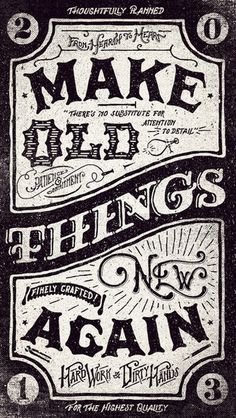 Visual Graphic #old #handlettering