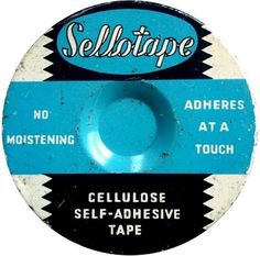Delicious Industries: Tiny Sellotape® Tins #packaging #graphic #vintage