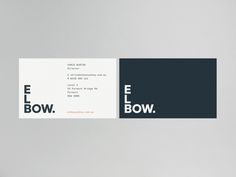 Elbow Brand Identity by Christopher Doyle & Co.
